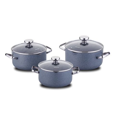 Korkmaz Stona Jr Non Stick Cookware Set Gas Stove Compatible Stock