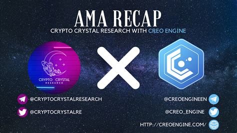 Ama Recap Crypto Crystal Research With Creo Engine By