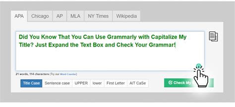 How To Use Grammarly With Capitalize My Title Capitalize My Title