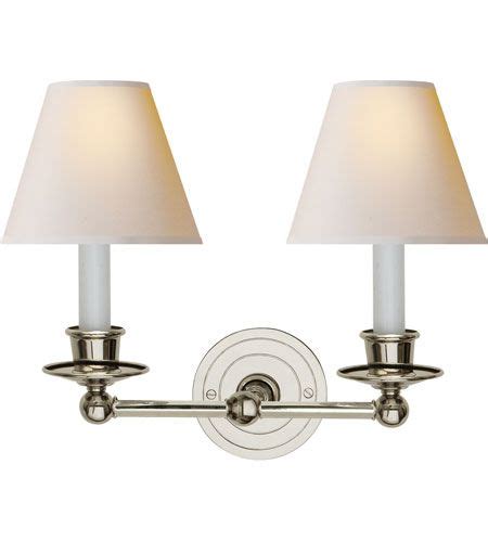 Visual Comfort Studio Classic 2 Light Decorative Wall Light In Polished