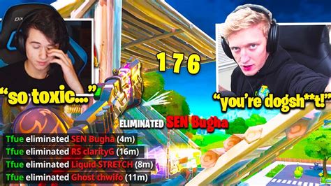 Tfue Vs Bugha Happens And Gets Toxic Fortnite Youtube