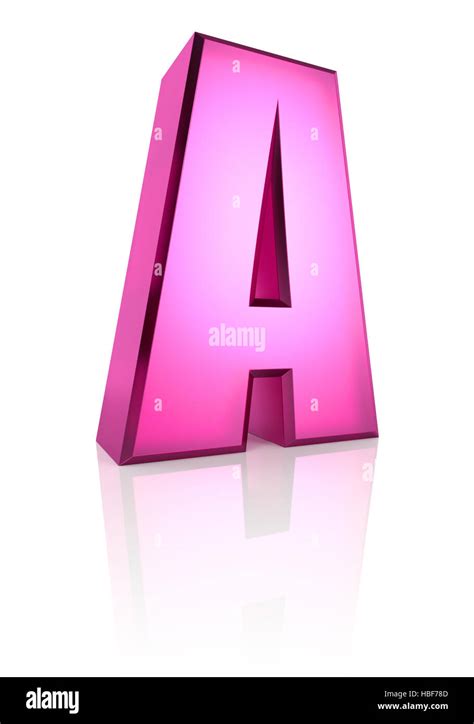 Letter A Pink