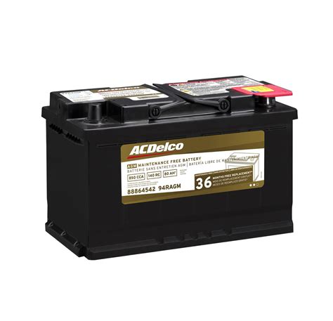 Acdelco 88864542 Acdelco Gold Automotive Agm Batteries Summit Racing