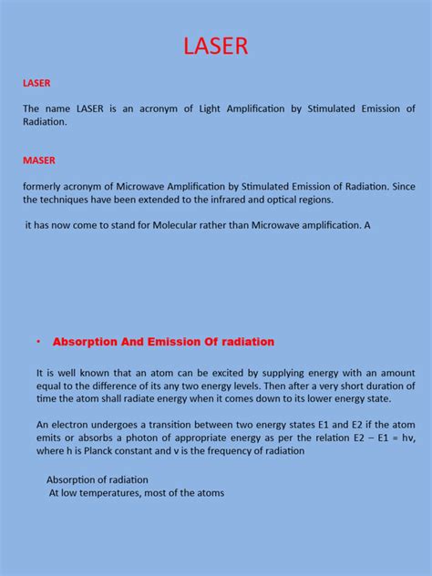 Ruby Laser | PDF | Laser | Electromagnetic Radiation