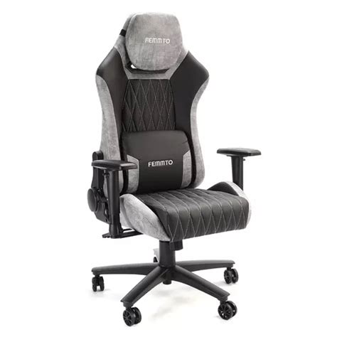 Silla Gamer Pro Ergonomica Giratoria Femmto Gp Gris Para Escritorio