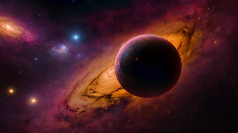 Explore A Magnificent Universe With Planets And Stars In A Beautiful