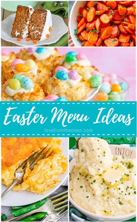 Easter Menu Ideas • Love From The Oven