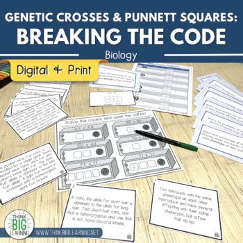 Genetic Crosses And Punnett Square Practice Activity Digital And