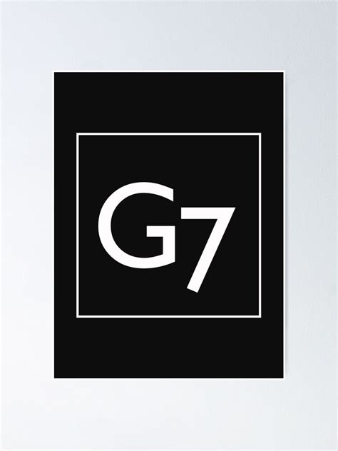 G7 Logo 2 Poster By G7therapper Redbubble