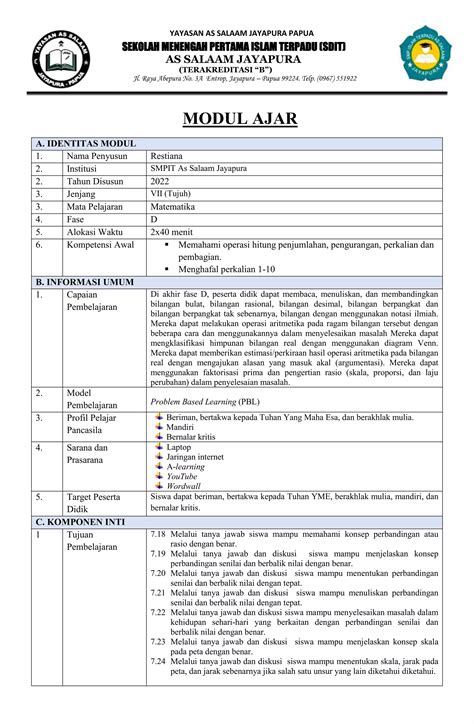 Modul Ajar Review Docx