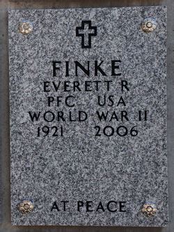 Everett Richard Finke Homenaje De Find A Grave