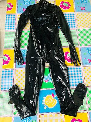 Latex Gummi Catsuit With Gloves Toes Penis Shenth No Zip Neck Entry