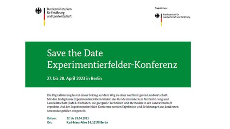 Save The Date Experimentierfelder Konferenz