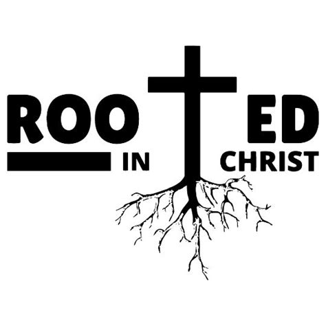 Rooted In Christ Cross SVG PNG PSD DXF Files Craftpi