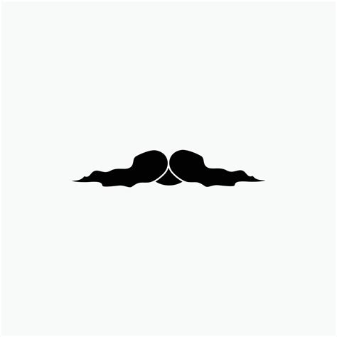 Moustache Hipster Movember Male Men Glyph Icon Vector Isolated