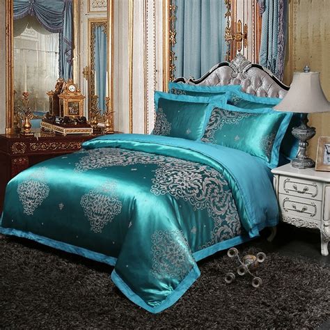 Queen Size Bedspread Teal Hanaposy