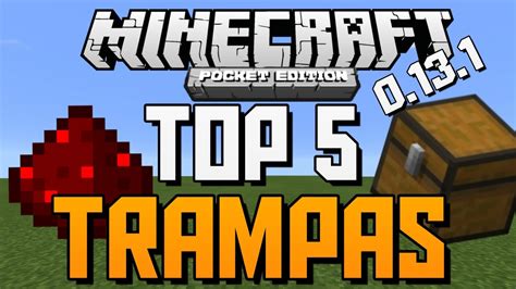 TOP 5 TRAMPAS PARA MINECRAFT PE 0 14 0 MECANISMOS DE REDSTONE