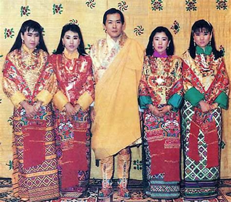 The King of Bhutan with his four new wives (who were also sisters ...