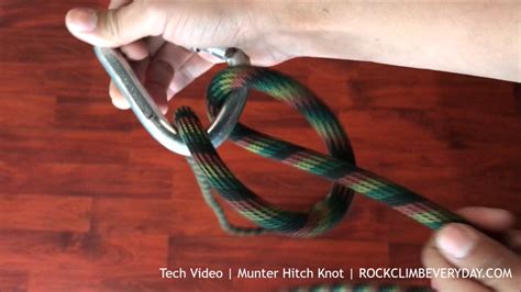 How To Tie The Munter Hitch Knot Youtube