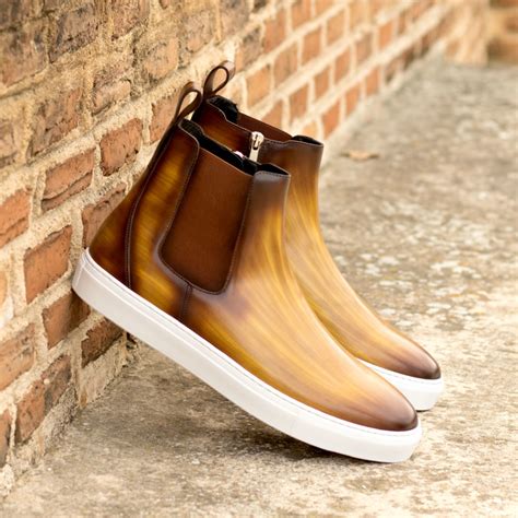 Home Custom Sneakers Collection Chelsea Sneaker Boots Patina