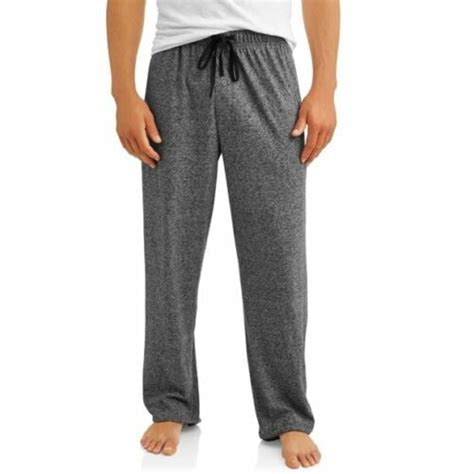 Hanes Mens X Temp Solid Knit Pajama Pants Grindle Charcoal