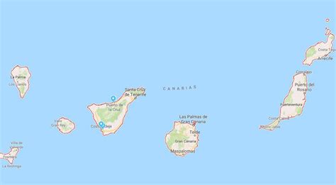 Canary Islands On World Map