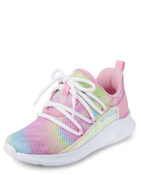 Girls Rainbow Tie Dye Running Sneakers - MULTI CLR | The Children's Place