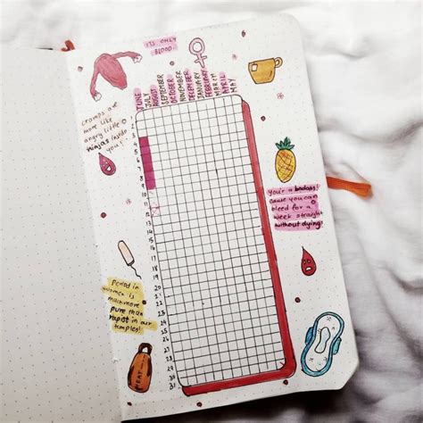 Bullet Journal Period Tracker Layouts And Ideas For You The