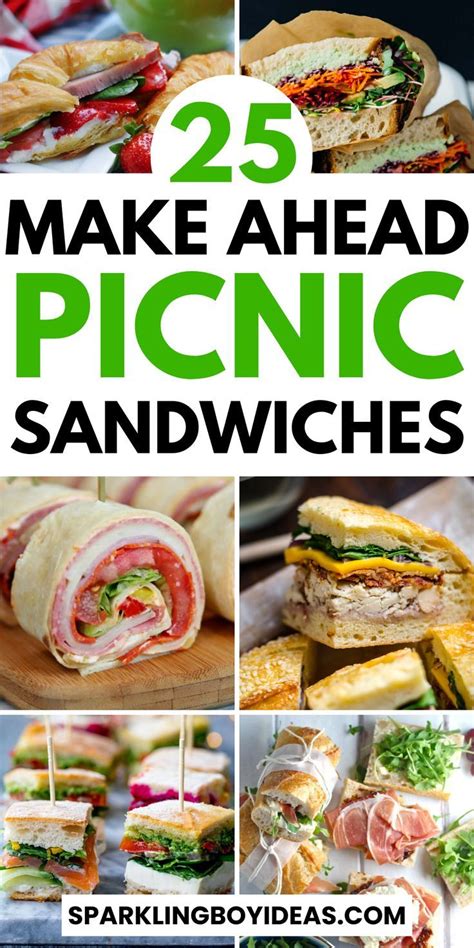 25 Easy Picnic Sandwiches Picnic Sandwiches Best Picnic Food Picnic