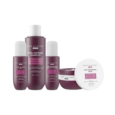 Buy Bare Anatomy Curl Defining Shampoo Mask Leave In Conditioner Gel Online