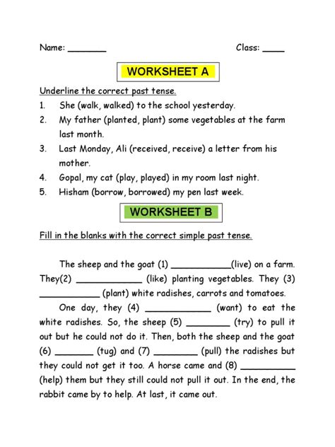 Simple Past Tense Worksheet Cheapest Stores Gbu