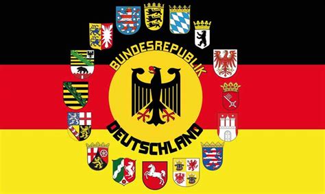 Flaggenparadies Deutschland 16 Bundesländer Flagge 60x90cm Premium