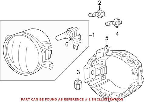 Genuine Oem Front Passenger Right Fog Light For Toyota 812100d042 Ebay