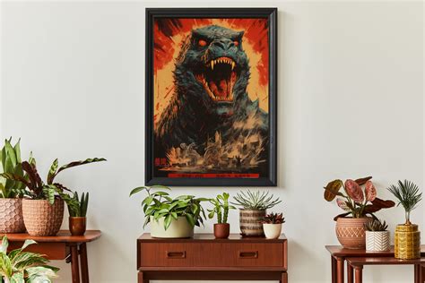 Godzilla Vintage Poster Godzilla Vovie Poster Godzilla Vintage - Etsy