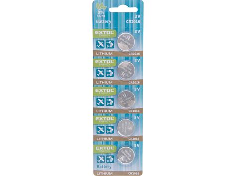 EXTOL - Wholesale CR 2016 3V Lithium Batteries Supplier