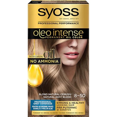 Vopsea De Par Permanenta Fara Amoniac Oleo Intense 8 50 Blond Natural