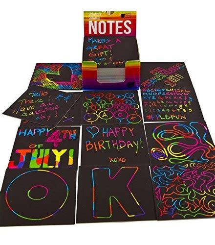 Rainbow Scratch Off Mini Notes Mas 2 Lapices Stylus 150 Hoja Envío gratis