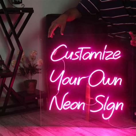 Custom Neon Sign Custom Wedding Neon Custom Bar Neon Light Etsy