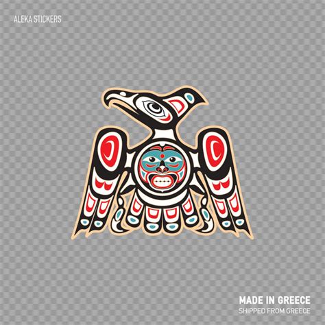 Decal Sticker Aguila Azteca Aztec Eagle Ancient Bird Mythological ...