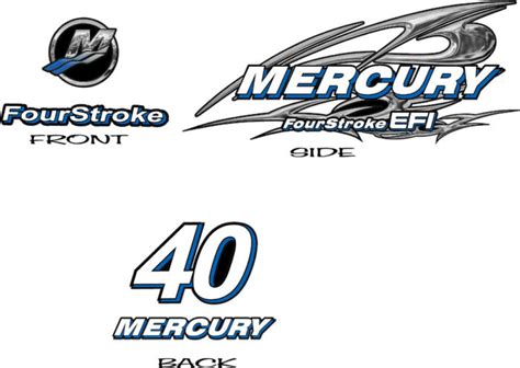 Mercury Racing L Alien Promax Sport Outboard Decal Set Kit E Man Ink