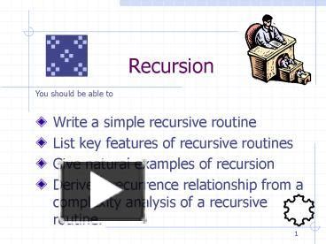 PPT Recursion PowerPoint Presentation Free To View Id F7a0c ZDc1Z