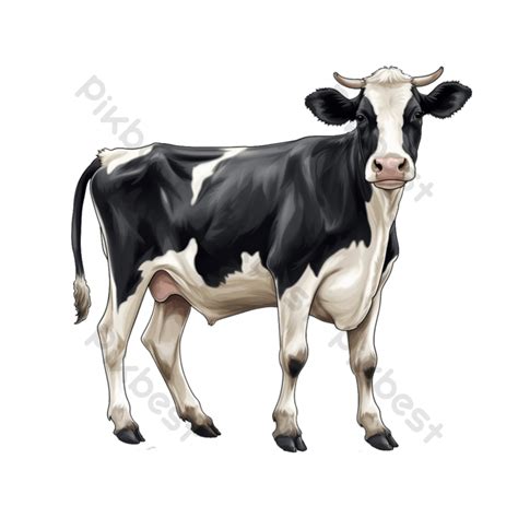 Black And White Cow Png Images Psd Free Download Pikbest