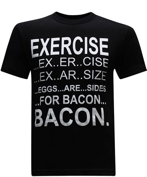 Exercise Eggs Are Sides For Bacon Funny Birthday Quotes Funny