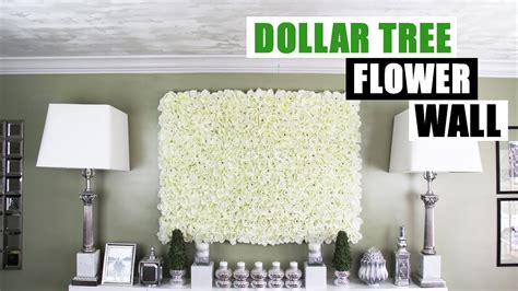 DIY DOLLAR TREE FLOWER WALL DIY Floral Wall Home Decor YouTube