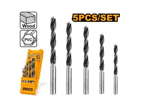 5 Pieces Wood Drill Bits set – Ingco Tools South Africa