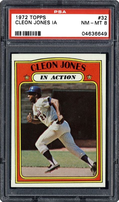 1972 Topps Cleon Jones (In Action) | PSA CardFacts®