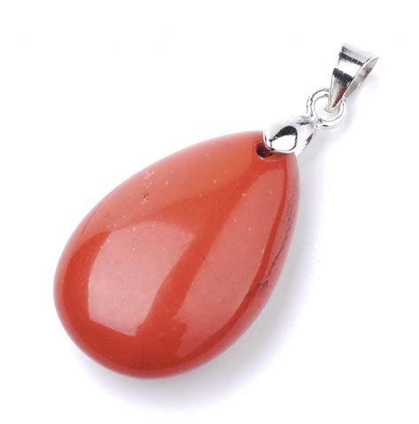 Jaspe Rouge Pendentif Goutte