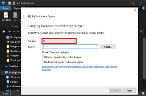 Onedrive Windows Da A S R C S Olarak E Leme Ekleme