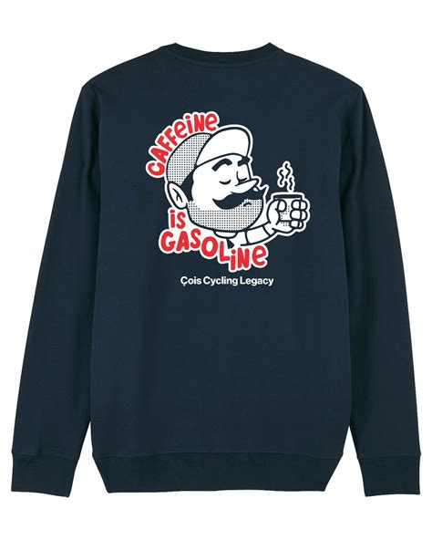 Caffeine is Gasoline cycling Sweater | Apparel for cyclists and cycling
