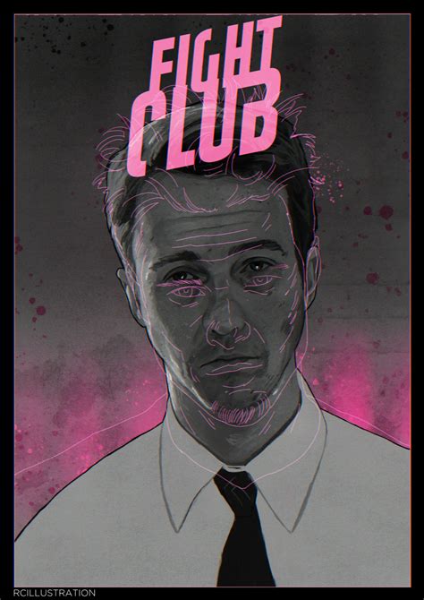 Fight Club The Narrator Poster By RCillustration